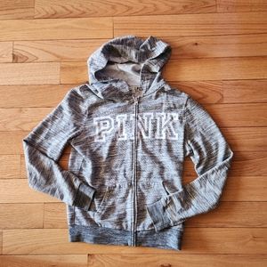 Victoria Secret Pink ZIP-UP HOODIE sz XS